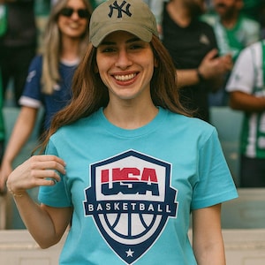 USA Basketball Fan T-Shirt: Unisex Sports Graphic Tee