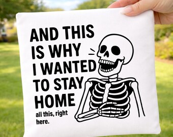 Rolig introvert png, varför jag ville stanna hemma sarkastiskt skelett sarkastiskt png roligt attitydcitat vuxenhumor motiverande png sublimering