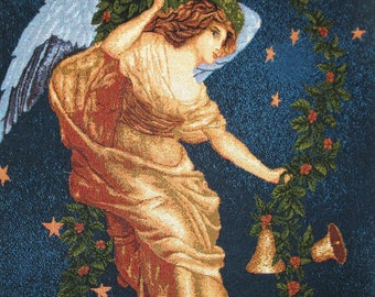 Angel Wall hanging Tapestry. Ready to hang     17 X 26 inches