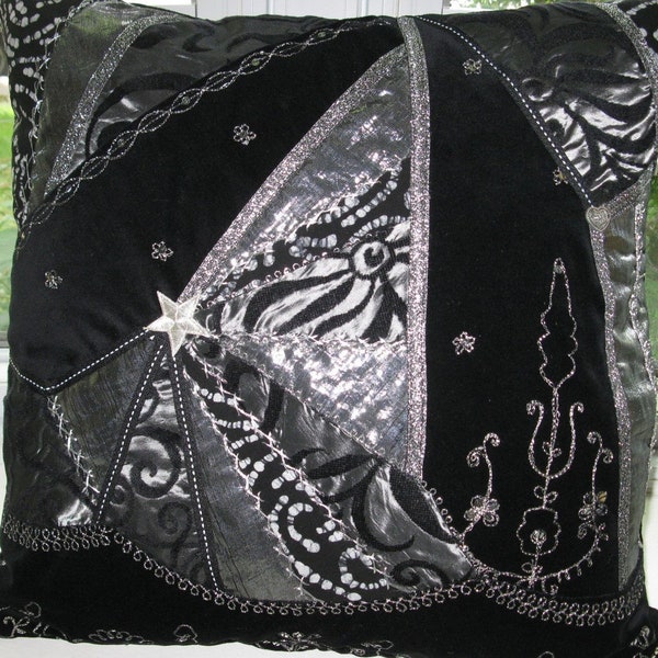 Crazy Quilt Pillows Etsy