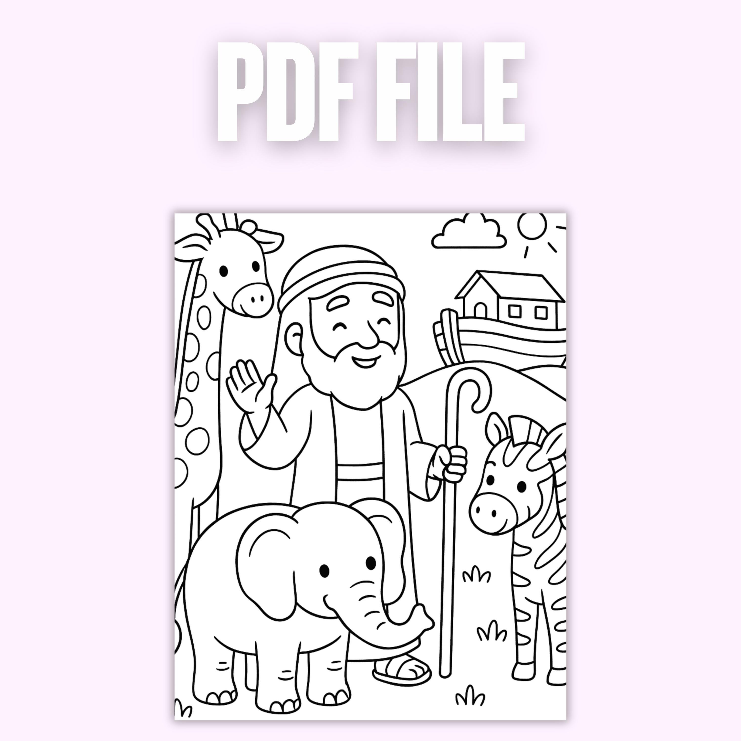 Bible Story Coloring Pages for Kids • Christian Activities (printable ...
