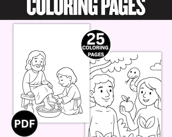 Bible Story Coloring Pages for Kids • Christian Activities (Printable PDF)