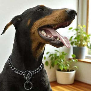 Heavy Duty Dog Collar, Cuban Link Collar, Stainless Steel Dog Collar, Pitbull Collar, Bulldog Collar, Training Collar, Large Dog Collar
