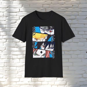 Naruto Team 7 Anime T-Shirt, Unisex Naruto Sasuke Sakura Kakshi Tee Gift, Manga Shirt, For Naruto lovers