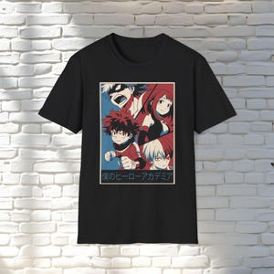 My Hero Academia Anime T-Shirt, Boku no Hero Academia Tee, Deku Bakugo Todoroki Uraraka Unisex Shirt, MHA Manga Graphic Tee, Gift for Anime
