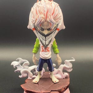 Handmade Resin Figurine – Masked Demon Character – Hand Painted
