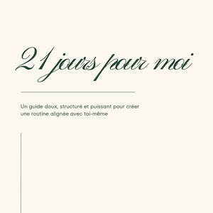 Journal de Bien-être Digital – 21 Jours pour Soi – Routine Matin & Soir, Gratitude, Suivi d'Habitudes – Guide de Développement Personnel PDF