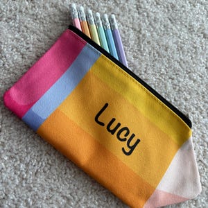 Personalized Pencil Case with Custom Name – Cute & Durable School Supply Pouch for Kids, Students, and Teachers