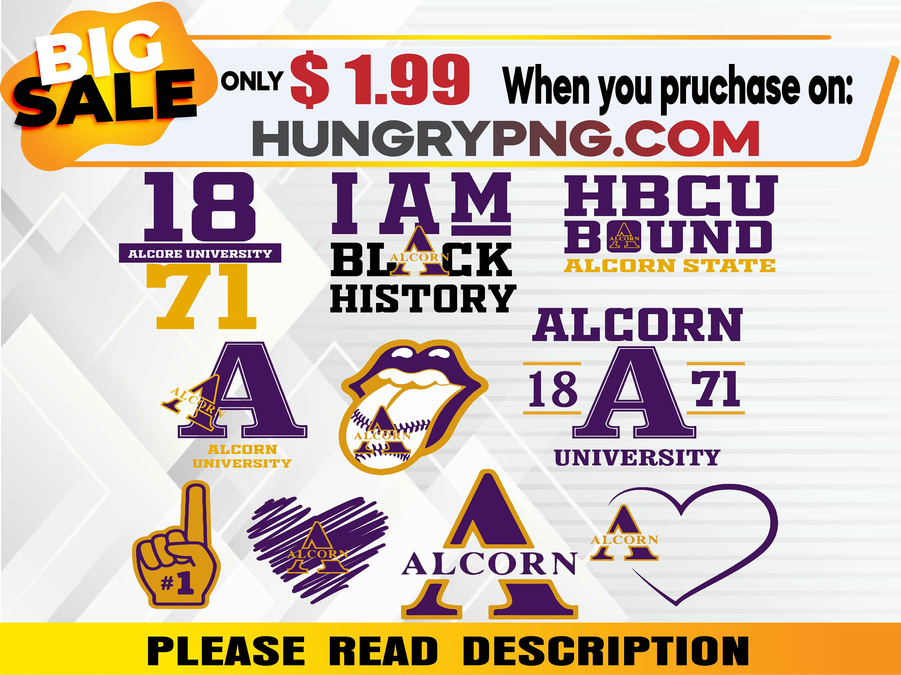 Alcorn State University Svg HBCU Svg Collections HBCU Svg Etsy