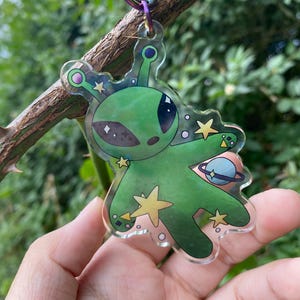 Portachiavi in acrilico IKEA alieno (aftonsparv)