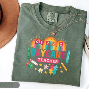 Comfort Colors Daycare Teacher Shirt, Day Care Teacher T Shirt, Toddler Teacher Gift, Teacher Appreciation Week Gift, Daycare Provider