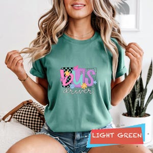 Comfort Colors® Bus Driver Shirt, Bus Driver Appreciation Tee, Transportation T-shirt, School Bus Driver Gift, Back To School Shirt