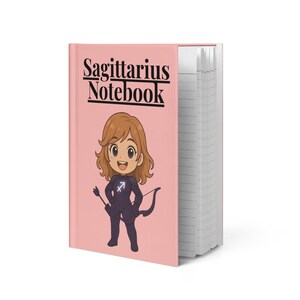 Sagittarius Zodiac Notebook – Pastel Hardcover Lined Journal (5.5x8.5”) Astrology Gift