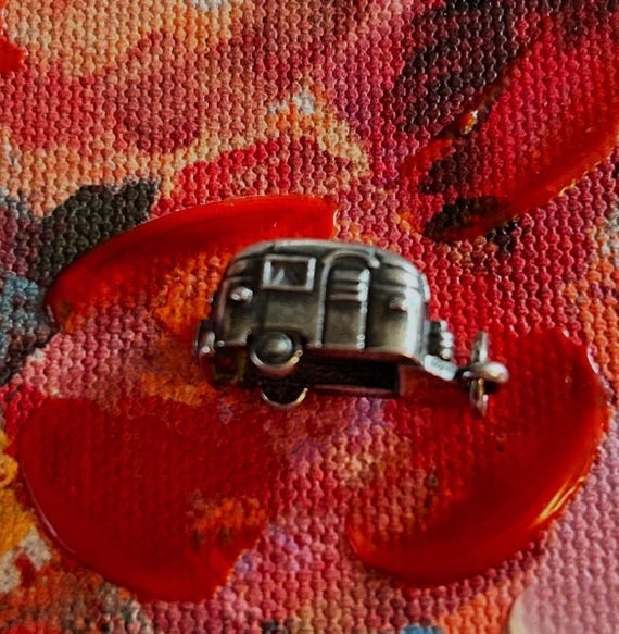 James Avery Retired 3-D Sterling Silver RV Camper… - image 2