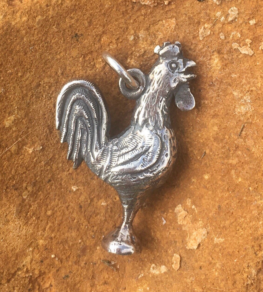 James Avery Very Rare Retired Vintage 3-D Sterling Silver Rooster