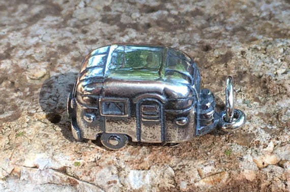 James Avery Retired 3-D Sterling Silver RV Camper… - image 1