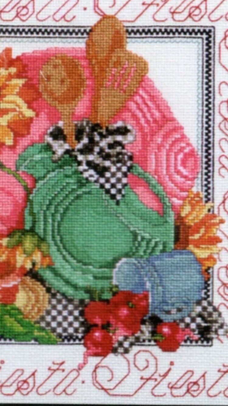 Kit Point De Croix Bucilla Fiesta Années 1990 – Fleurs #41067 – Vintage Neuf