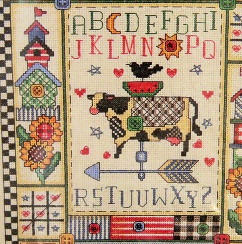 Vintage Dimensions Rare \u201cCountry Sampler counted cross stitch kit Hobbies Crafts Gifts