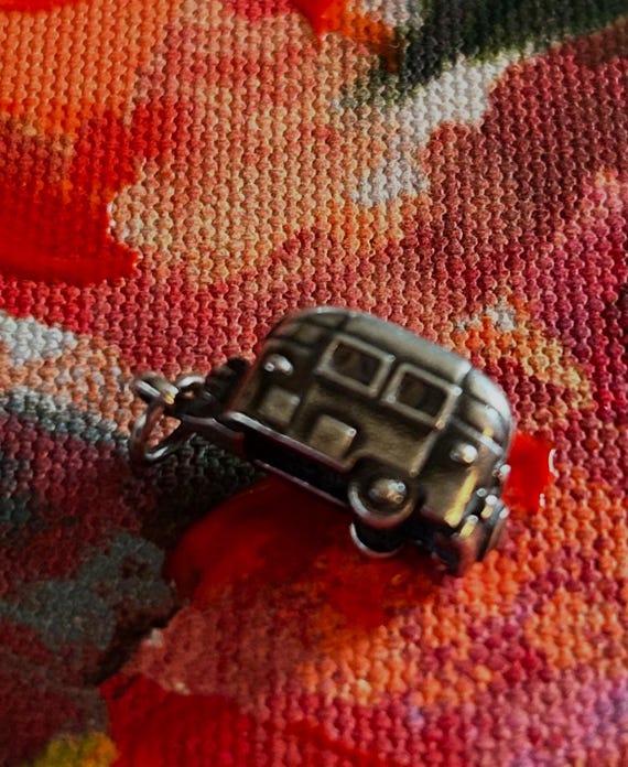 James Avery Retired 3-D Sterling Silver RV Camper… - image 3