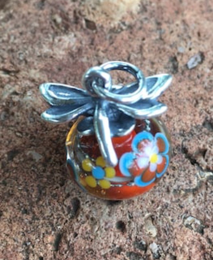 James Avery Retired Sterling Silver Art Glass Dragonfly Finial Bead Charm Pendant Gifts Jewelry Etsy Canada