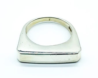 Vintage Modernist Sterling Silver Bar Ring - Size 6.25