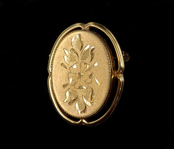 Antique Catamore 12k Gold Filled GF Victorian Flo… - image 2