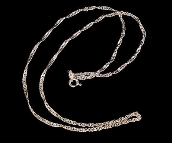 Vintage italian silver necklace discount