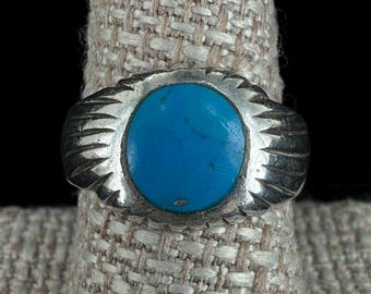 Vintage 1970s Turquoise four leaf clover pin Vintage Sterling Silver Navajo Turquoise Pearl Four Leaf  main image 3