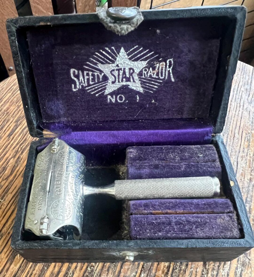 Antique Star Safety Razor No.1: KAMPFE Bros NY, 1900s W/box - Etsy