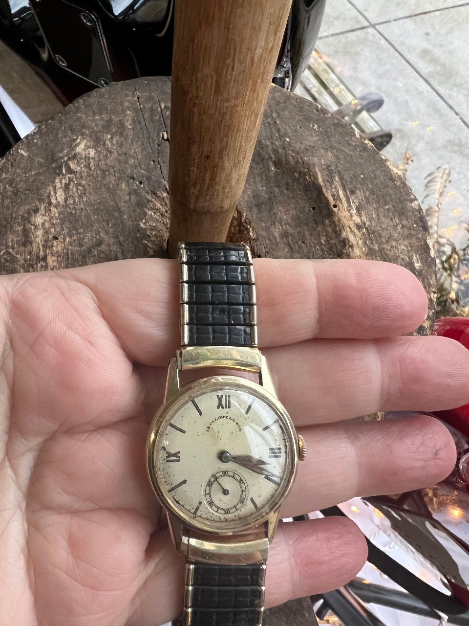 Vintage 14k Gold Girard Perregaux Men's Watch 30mm 17 Jewels