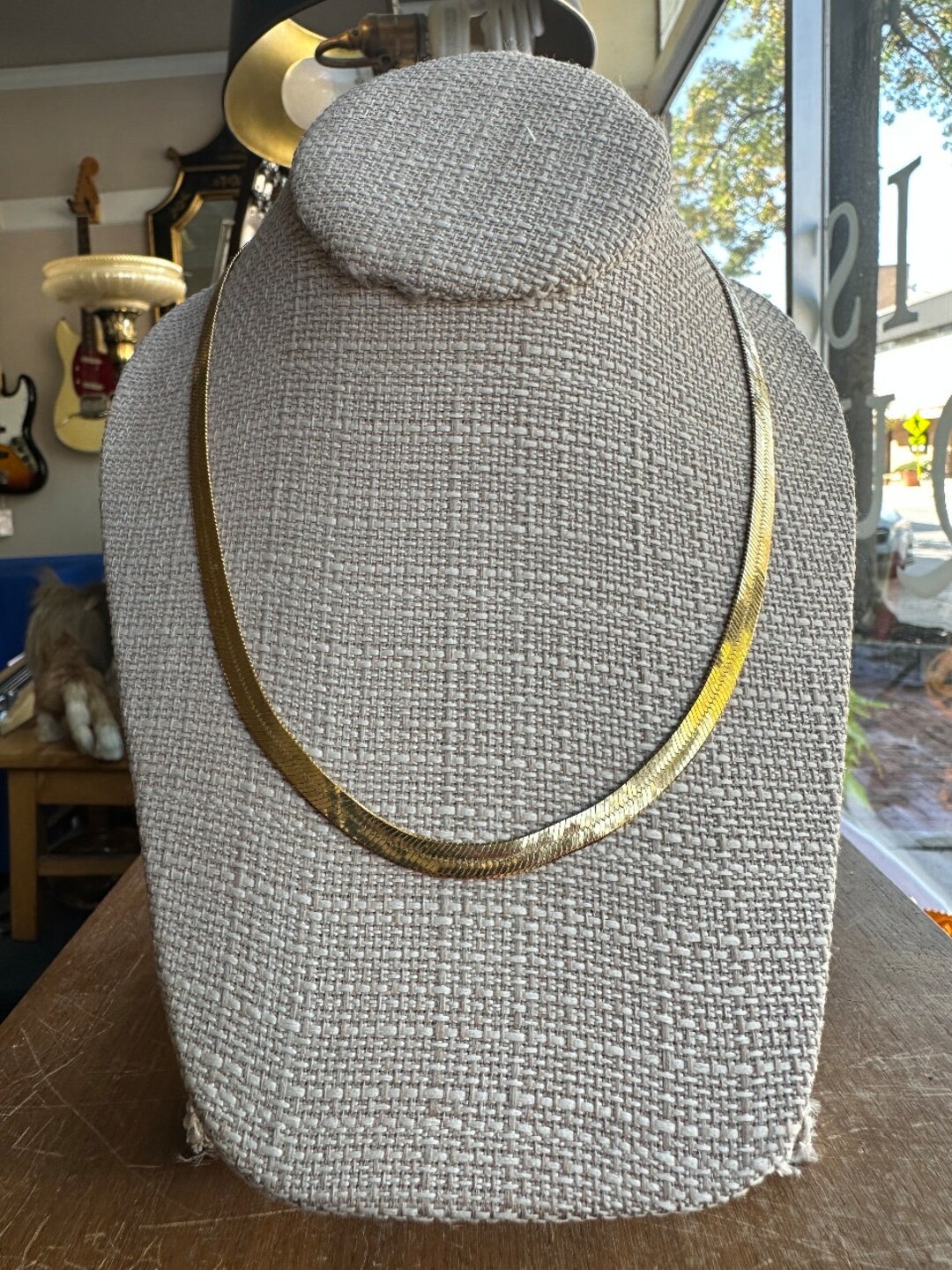 Vintage 18k Gold Plated 5.4mm Herringbone Napier Necklace 18.5 Etsy Norway