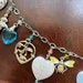 Ag Sterling Silver Pastel Multi Colored Hearts Charm Bead