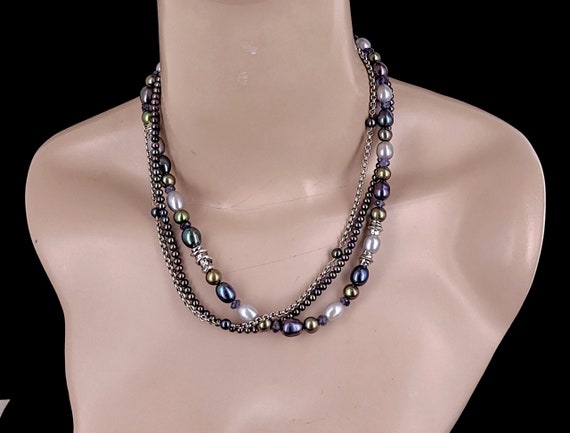 Vintage Sterling Silver Pearl Iolite Robert Lee M… - image 4