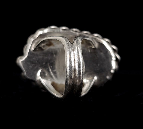 Vintage Sterling HUGE Navajo Old Pawn Kingman Tur… - image 3