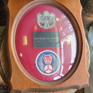 Vintage Framed Civil Air Patrol (CAP USAF) 31st Wing 2nd Lieutenant Patch & Pins