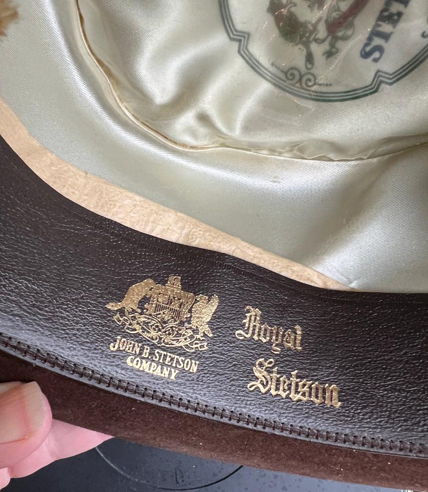 ロイヤルステットソン 1940年代? 希少サイズ 61cm Vintage Royal Stetson Whippet Fedora Hat 6 1/2 Unisex 1930