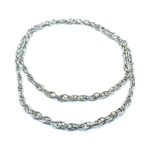 Vintage Retro Silver Tone Ribbed Prince Of Whales