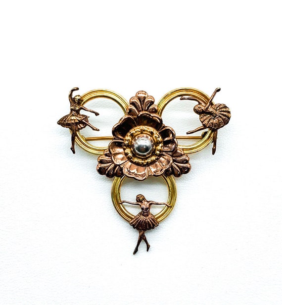 Vintage Mid Century 10k Gold Filled Dancer Balleri