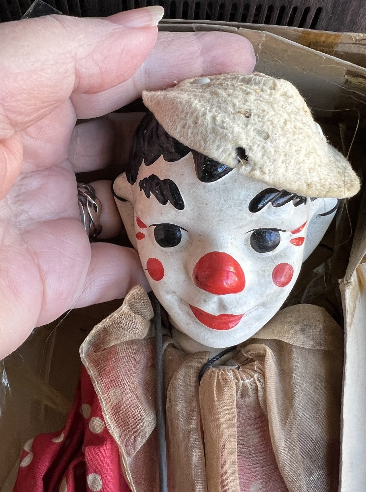 Vintage 1930s Effanbee Marionette Clippo the Clown Doll