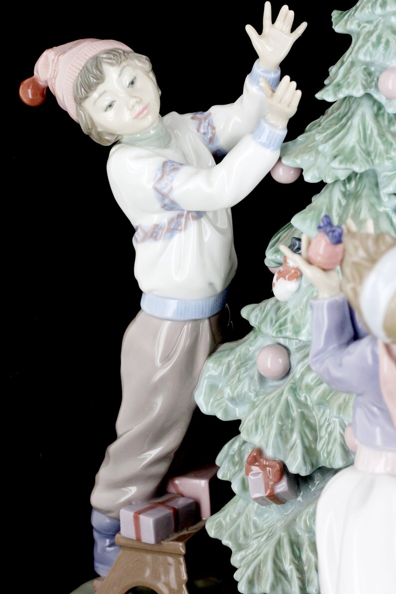 Vintage LLadro 5897 Trimming The Tree Chistmas Etsy