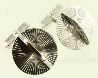 vintage Sterling Mid Century Moderne Planetary Atomic Design Boutons de manchette Swank / Boutons de manchette / Boutons de manchette Sterling / Atomic Design / Eames / Bon cadeau