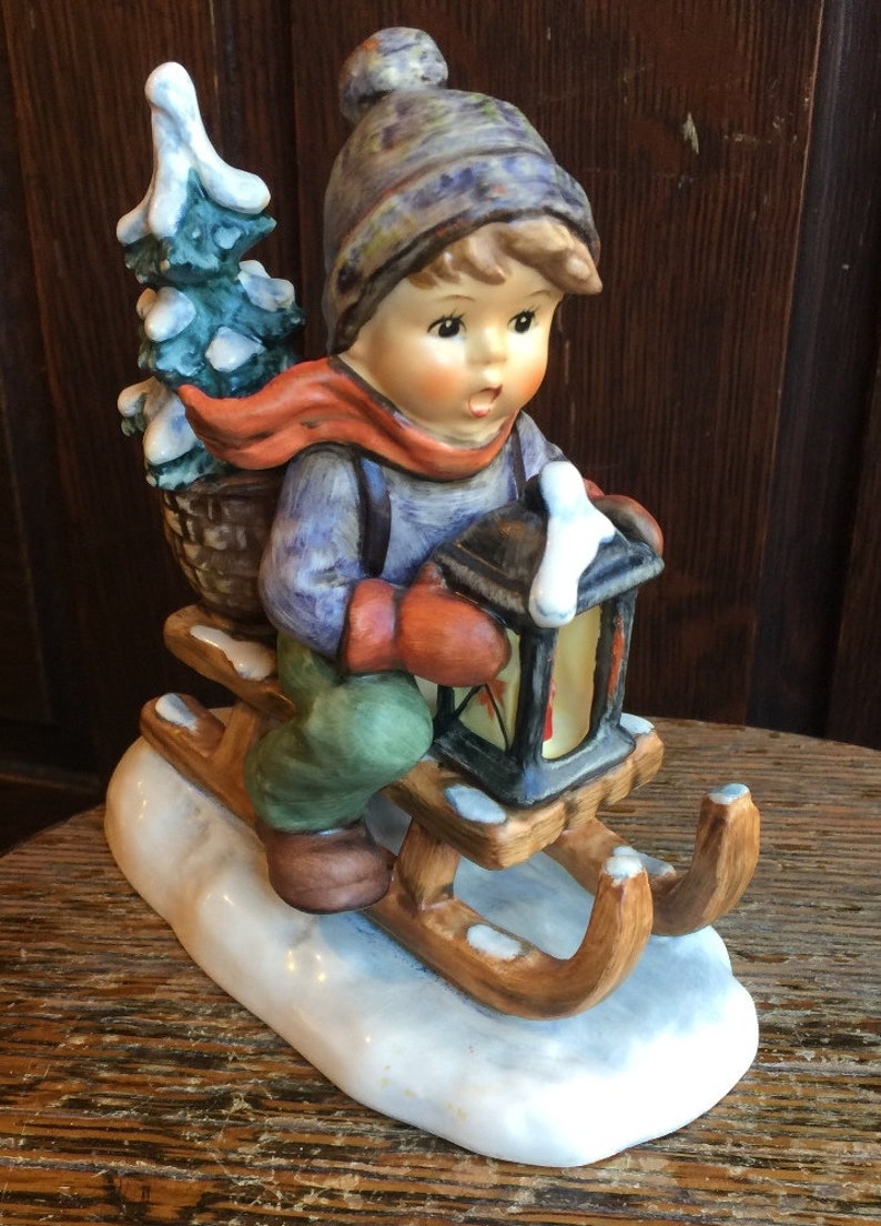 Hummel Figurine Ride Into Christmas 396 TMK 6 Goebel Etsy