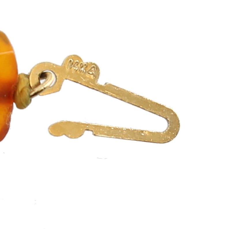 Antique 14k Gold Genuine Graduated Chunk Russian Baltic Amber 50g Knotted Necklace 24Amber necklaceGood Giftnugget beadsAntique