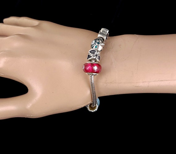 Genuine LOVELINKS 925 sterling silver CLEAR PAVE CZ charm bracelet bead |  eBay