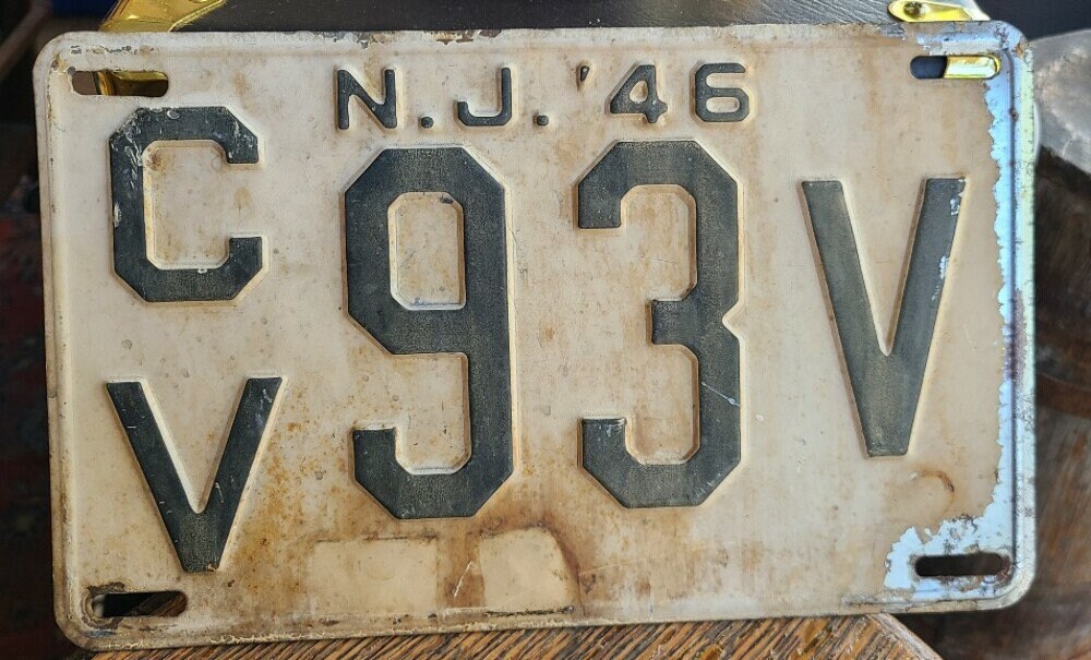 1946 License Plate 