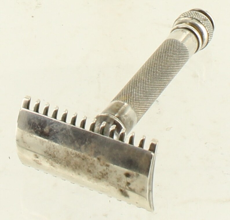 Antique Gillette Safety Razor Shaving Pocket Edition Silver Etsy