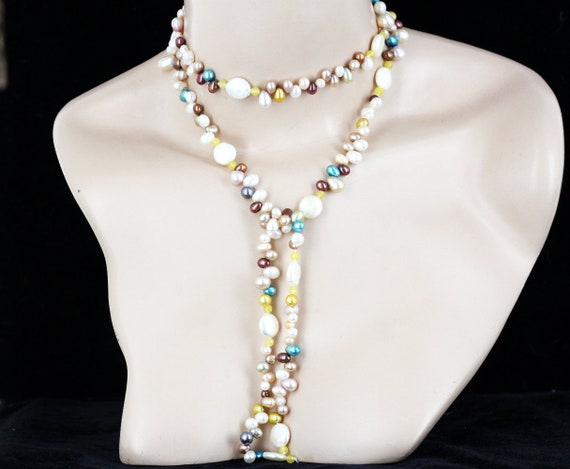 Vintage Honora Multi Color Lustrous Pearl Yellow … - image 4