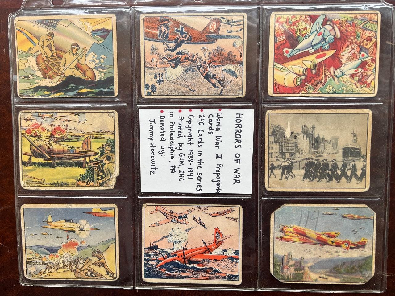 WW2 Era “horrors of War” Propaganda Trading Cards Bowman, BLONY