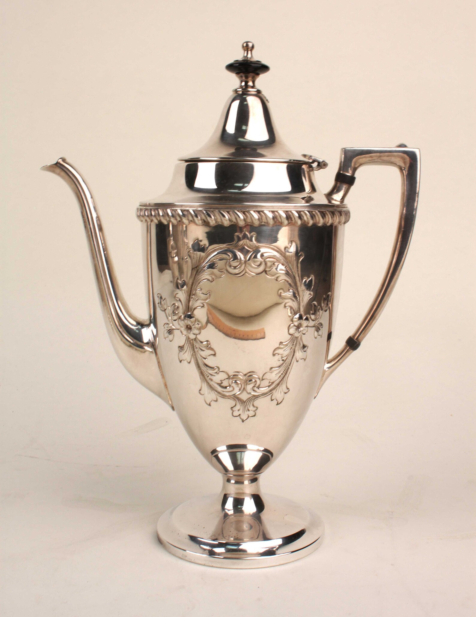 Antique Silverplate Hand Chased Tea Coffee Set/ 6pc &matching Serving ...