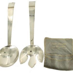 Vintage Mid Century Silberplatte Salat Servier Set Sun Glo Studio Silberschmiede